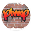pimp graffiti  design  stickers