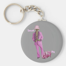 Pimp Obama and the Pig Key Chain