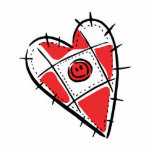 pin cushion heart photo sculptures
