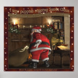 Pin The Pup On Santa Christmas Party Game posters
