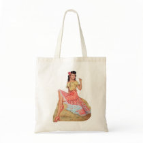 Pin Up Girl Tote Bag