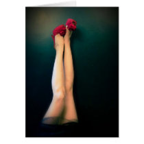 Pin Up Girl Greeting Card