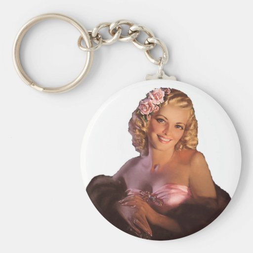 Pin Up Girl Key Chain
