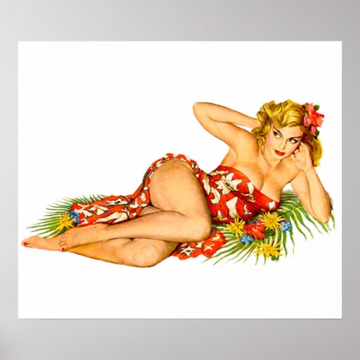 Pin Up Girl Poster