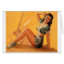 pin up girl toooo cards