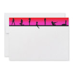Pin Up Girls Pink and Red Top Panel invitations