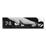 Pin Up Legs bumper stickers