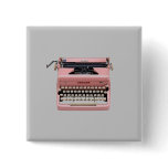 Pin - Vintage Pink Typewriter