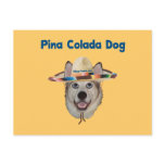 Pina Colada Beach Dog postcards