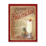 Pina colada recipe post card