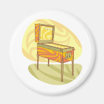 Pinball machine refrigerator magnet