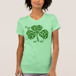 Pinch Me And Die Shamrock Skulls T Shirt
