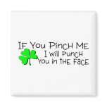Pinch Me and I Will Punch You In The Face magnets
