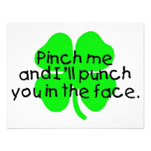 Pinch Me And I'll Punch You In The Face Custom Invite