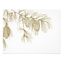 Pine Boughs RSVP Personalized Announcement