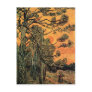 Pine Trees at Sunset by Vincent van Gogh Post Card