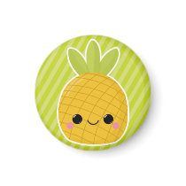 Pineapple on Green Stripes