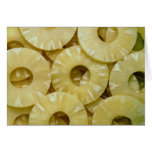 Pineapple slices greeting card
