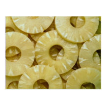 Pineapple slices post cards