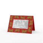 Pinecone gold greeting card