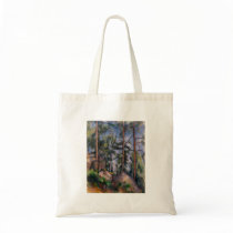 Pines and Rocks (Pins et Rochers) Paul Cézanne Canvas Bags