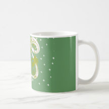 Pines with Moon-Customise Change BackGround Colour Coffee Mugs
