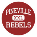 Pineville - Rebels - High - Pineville Louisiana stickers