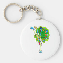 Ping Peacock Key Chains