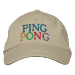 PING PONG embroidered hats