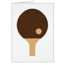 Ping pong greeting card