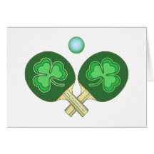 Ping Pong Shamrocks Cards