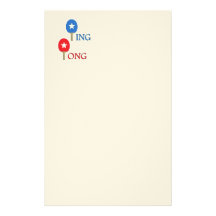 Ping Pong Star Customized Stationery