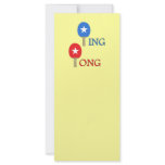 Ping Pong Star rack cards