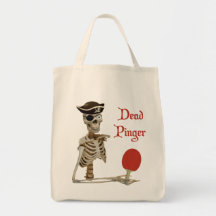 Pinger Pirate Ping Pong Tote Bags