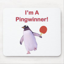 Pingwinner Penguin Ping Pong Mousepad
