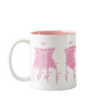 Pink 1908 Corset Illustration mugs