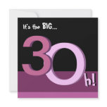 Pink 30th Big 3Oh! Birthday Party Invitation