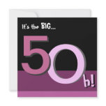 Pink 50th Big 5Oh! Birthday Party Invitation