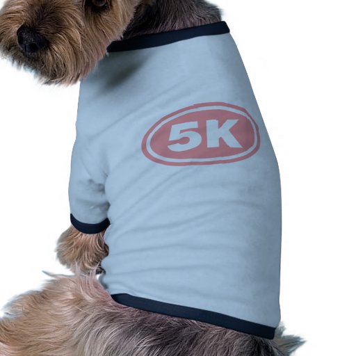 Pink 5 K Runner Oval Dog Clothes