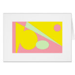 PINK ABSTRACT BLANK GREETING CARD cards