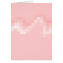 Pink Abstract. Squares in a Wave. Card