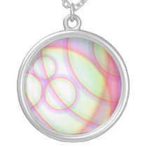 Pink Abstract Swirl Necklace necklaces