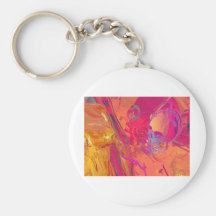 PINK ABSTRACTION KEYCHAIN