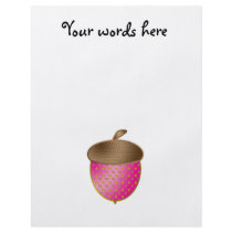 Pink acorn
