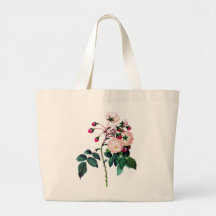 Pink Adelaide D'Orleans Rose by Pierre Redoute Bag