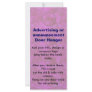 PINK Advertising DOOR HANGER promotion tags Rack Cards