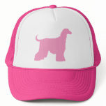 Pink Afghan Hound Dog hats