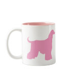 Pink Afghan Hound Dog Coffee Mugs