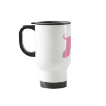 Pink Afghan Hound Dog Mug
