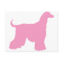 Pink Afghan Hound Dog Postcards